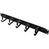 Logilink Pannello passacavi LogiLink 19" 1U, 5 anelli, nero [OR101B]