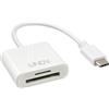 Lindy Card Reader Lindy USB 3.1 C a SD/microSD, 0,1m, bianco [43185]