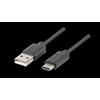 Lanberg Cavo Lanberg USB tipo-C (F) - Tipo-A (M) 3.1 nero [AD-UC-UA-01]