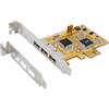 EXSYS Scheda PCIe USB2.0 con 3-Ports [EX-11053]