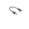 Lanberg Adattatore Lanberg USB TYPE-C/USB TYPE-A M 3.1 15cm Nero [AILAGA000000014]