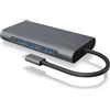 Raidsonic Docking Station Raidsonic by Icy Box IB-DK4040-CPD per notebook cablato Usb 3.2 Gen 1 (3.1 Gen 1) Tipo-C Antracite/Nero [IB-DK4040-CPD]