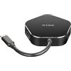 D-link Hub usb D-Link hdmi/tipo-C 4in1 Nero [DUB-M420]