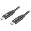 Lanberg Cavo usb-c Lanberg USB 2.0 CA-CMCM-40CU-0010-B 1.0m nero [AKLAGKU00000101]