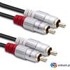 QOLTEC Cavo RCA Qoltec 2xRCA maschio + 2xRCA maschio 3m Nero [AKQOLIA00052338]