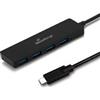 Mediarange Hub usb MediaRange Da usb Tipo-C a usb 3.0 1:4 SuperSpeed Usb 3.0 4x usb 3.0 fino a 5c Nero [MRCS508]
