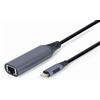 Gembird Cavo Adattatore LAN Gembird a rete Gigabit Ethernet maschio USB-C Grigio