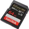 Sandisk 64GB Scheda SDXC SanDisk Extreme Pro 200/90 MB/s V30 UHS-I U Classe 10 [SFSANSDG64XXU20]