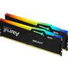 Kingston Ram DIMM DDR5 32GB kingston Fury Beast RGB 2x16GB/5200MHz/CL40/Nero [SAKIN503252BR20]