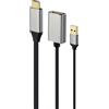 Gembird Cavo video Gembird HDMI maschio 4K 60Hz a DisplayPort femmina 10cm Nero [AKGEMHV00000019]
