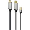 Gembird Cavo video Gembird 4K HDMI maschio a DisplayPort maschio 20cm Nero [AKGEMHV00000020]