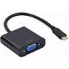 Gembird Adattatore video Gembird Tipo-c a Vga 1080P 60Hz 15cm Nero [AIGEMA000000040]