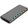 Gembird Contenitore USB 3.1 Gembird per unita' M.2 NVMe retroilluminato in alluminio [EE2280-U3C-03]