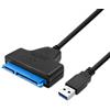 QOLTEC Adattatore Qoltec USB 3.0 SATA per HDD/SSD 2.5'' Nero [51855]
