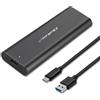 QOLTEC Box ssd Qoltec m2 sata ssd ngff Usb tipo c Nero [AIQOLK000050311]