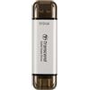 Transcend SSD esterno 512GB Transcend ESD310S Usb-A/Usb-C 10Gbps Argento [TS512GESD310S]