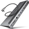 AXAGON Hub usb Axagon HMC-4KX3 Multiporta USB tipo-C Grigio [NUAXNUS3PHMC4KX]