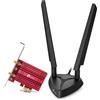 Tp-link Adattatore PCle wireless Tp-link 5400Mbit/s Nero/rosso [ARCHER TXE75E]