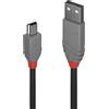 Lindy Cavo Lindy Usb 2.0/Usb A 0.50m Nero/Grigio [36721]