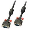 Lindy Cavo adattatore Lindy VGA/D-Sub/ M a VGA/D-Sub/ M 0.5m Nero con prova di vino rosso [36371]