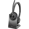 POLY Cuffie Poly Voyager 4320 UC Usb-a/Bluetooth con microfono e supporto di ricarica Nero [UHPOYBNB0000025]