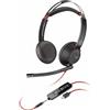 POLY Cuffia Poly Blackwire BW 5220 a padiglione 3.5mm con microfono Nero [UHPOYBNP0000003]