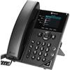 Hp Telefono VoIP Hp Poly VVX 250 4 linee PoE Dual 10/100/1000 Ethernet Nero [89B62AA#AC3]