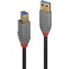 Lindy Cavo Lindy Anthra Line USB 3.2 Gen 1 0.5m Nero [36740]