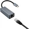 QOLTEC Adattatore RJ45 Usb-C Qoltec Ethernet 1000Mb/sec Custodia in alluminio [AKQOLKA00050352]