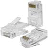 QOLTEC Connettore modulare Qoltec 54550 RJ-45 Cat5e UTP Argento 100pz [AKQOLKSAW054550]