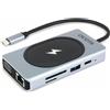 Dicota Docking station Dicota D32059 100W per computer USB tipo C Nero/Argento [NUDICUS10000000]