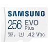 Samsung 256GB Scheda SD Samsung Evo Plus microSDXC 2024 CL10 Bianco [MB-MC256SA/EU]
