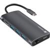 NATEC Hub Natec Usb-C Multiporta 8in1 100W/Grigio [AINATA000000007]