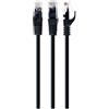 Gembird Cavo di rete Patch Gembirb Cat6 UTP 1.5m Nero [PP6U-1.5M/BK]