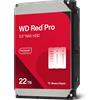 Western digital Hard Disk 3.5'' 22TB Western digital WD Red Pro WD221KFGX Nas 512MB SATAIII/7200rpm Rosso [DHWDCWCT020KFGY]