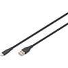 Digitus Cavo di ricarica Digitus USB 2.0 tipo A 2m Nero [AK-600108-020-S]