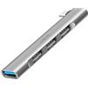 Logilink Hub Usb Logilink Ultra slim UA0437 4 porte da Usb-c ad 1xUsb-a 3.0/3xUsb-a 2.0 Grigio [NULLIUS4PUA0437]