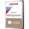 Toshiba Hard Disk 3,5 4TB Toshiba Nas N300 7.200rpm,512MB [MN10ADA400ES]