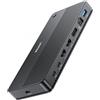 Unitek Dock Station Unitek D1104A0 13in1 Usb-a/c fino a 10Gbps Hdmi/DP 8K a 3Hz PD 100W Grigio [AYUNIS000000009]
