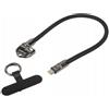 Lanberg Cavo Lanberg con cordino/portachiavi Usb-C 0.3m 240W Nero [AKLAGKU00000140]
