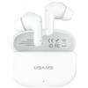 USAMS Auricolari Usams E05 Wireless/Bluetooth Bianco [ATUSAHBTUSA1684]