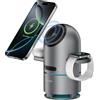 4SMARTS Docking station di ricarica 4smarts ChargeBot Sound Qi2 con speaker Grigio [AZFSMTL4SM00032]