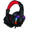 Rebeltec Cuffie Rebeltec per Gaming con microfono Nero Rosso [UHRECRMP050]