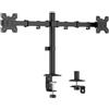 Logilink Supporto per monitor LogiLink 2x1732" massima 10kg Nero [AJLLIM000BP0217]