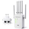 QOLTEC Ripetitore di rete Qoltec WiFi 6 Signal Booster Bianco [KMQOLRW00057068]