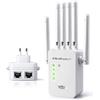 QOLTEC Ripetitore Qoltec WiFi Signal Booster Bianco [KMQOLRW00057067]
