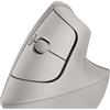Logitech Mouse Logitech Lift ergonomico verticale senza fili Ottico 4000dpi Grigio [910-007771]