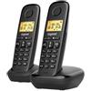 Telefono Cordless Gigaset Basic 100 duo Nero [TEGIGSBB100D023]
