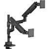 Icybox Supporto monitor Icybox IB-MS702-T per monitor doppio 24-57'' max 54kg Nero [IB-MS702-T]