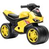 AIYAPLAY Balance Bike Senza Pedali con Musica per Bambini 18-36 Mesi, Giallo | Aosom Italy